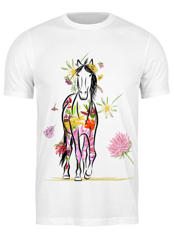 

Футболка мужская Printio Horse белая L, Белый, Horse