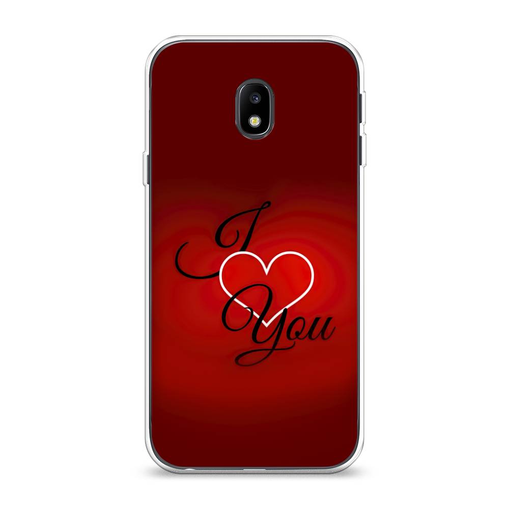 

Чехол Awog на Samsung Galaxy J3 2017 / Самсунг J3 2017 "I love you 3", Красный;черный, 22550-6