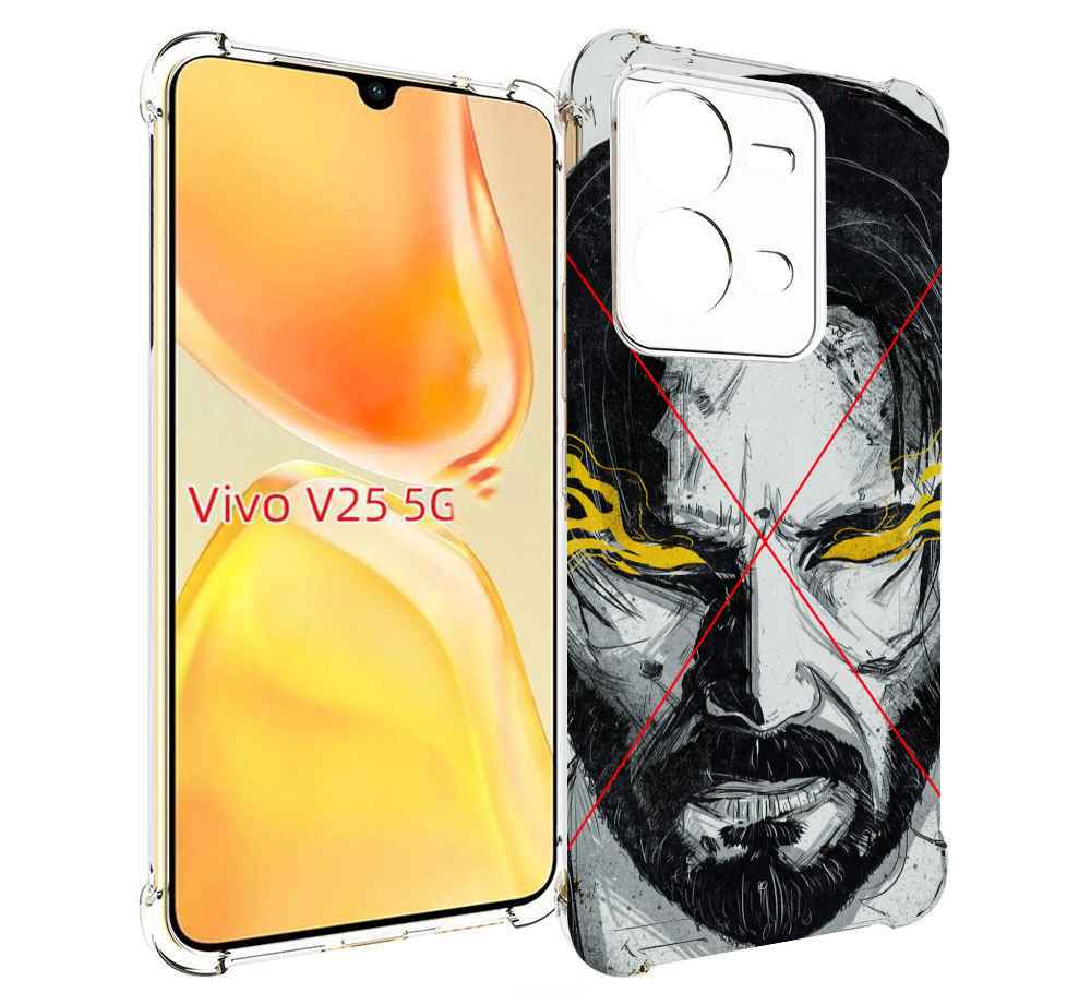 

Чехол MyPads Джон-Уик для Vivo V25 5G / V25e, Прозрачный, Tocco