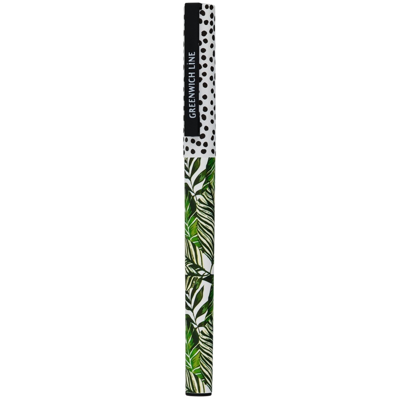 

Ручка шариковая Greenwich Line Exotic leaves синяя, 0,7мм, игольчатый стержень, софт-тач
