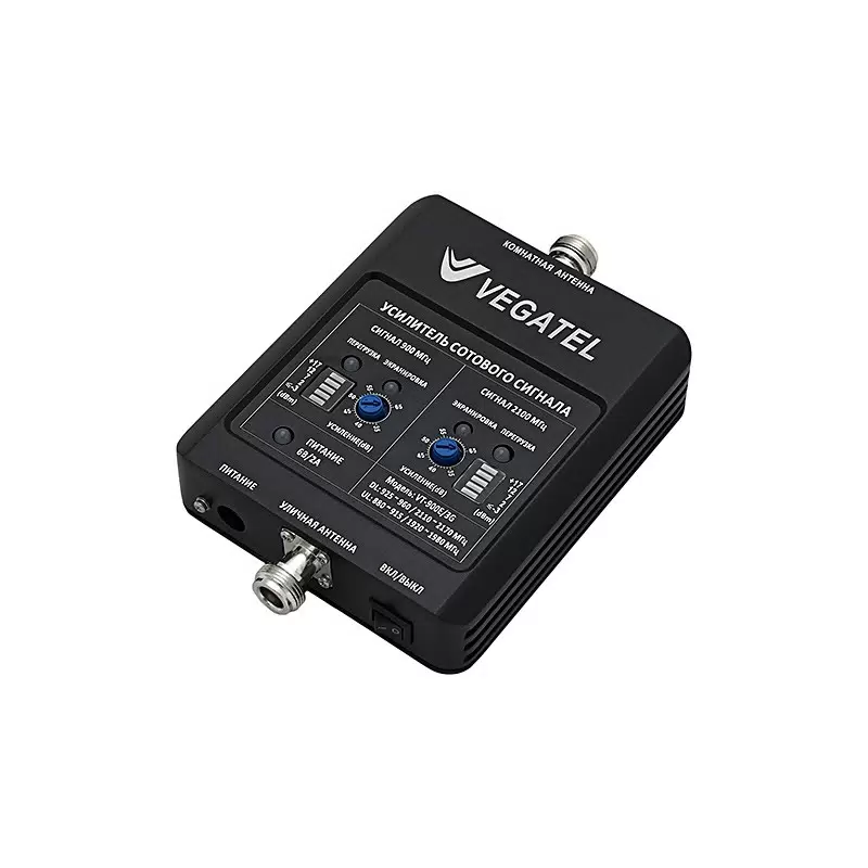 

Wi-Fi репитер VEGATEL VT-900E, Черный, VT-900E