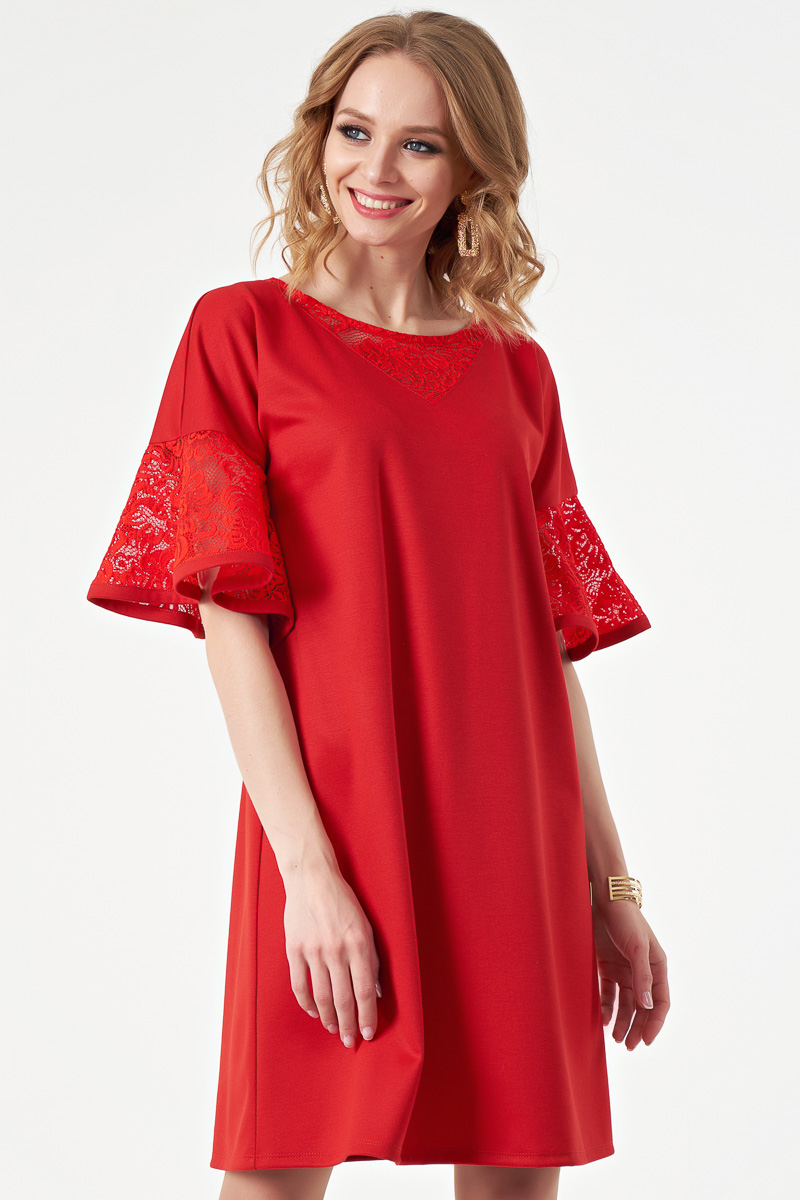 

Платье женское Wisell П4-3972 красное 44 RU, Красный, П4-3972