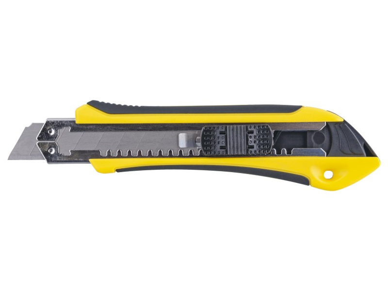 Нож ОнЛайт OHT-Nv03-18 18mm 82 957 технический нож лезвие 18мм двухкомпонентный корпус металлическая направляющая фиксатор кобальт 242 151
