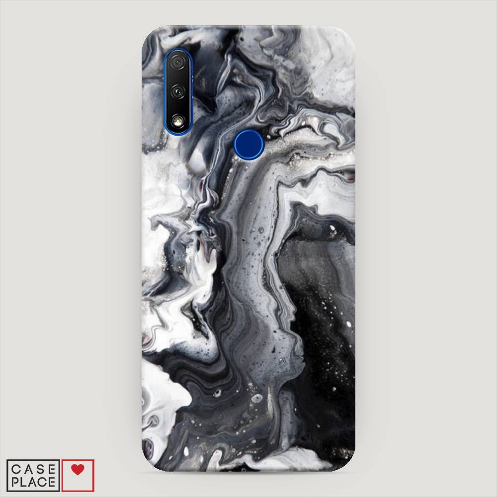 

Чехол Awog "Бело-черные сложные полосы" для Honor 9X, 69920-2