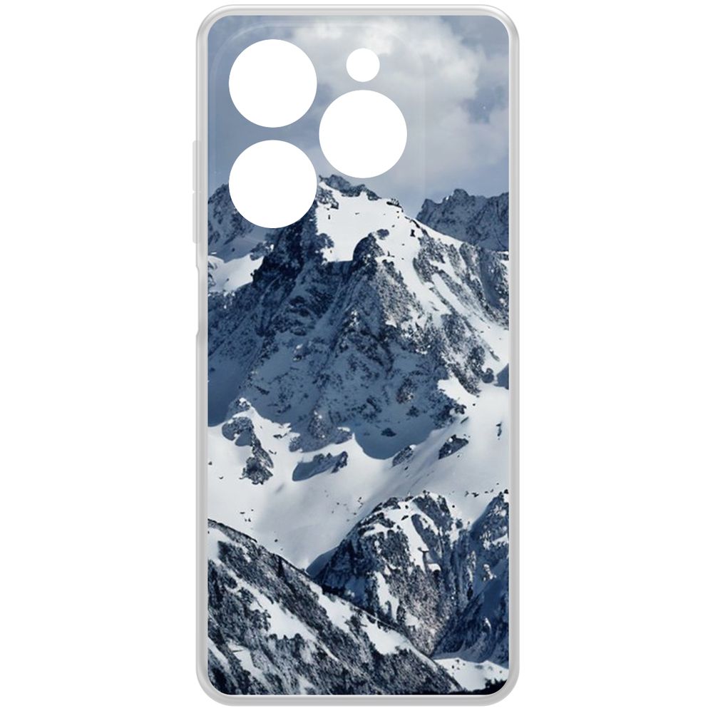

Чехол-накладка Krutoff Clear Case Горы для TECNO Spark 20 Pro, Прозрачный