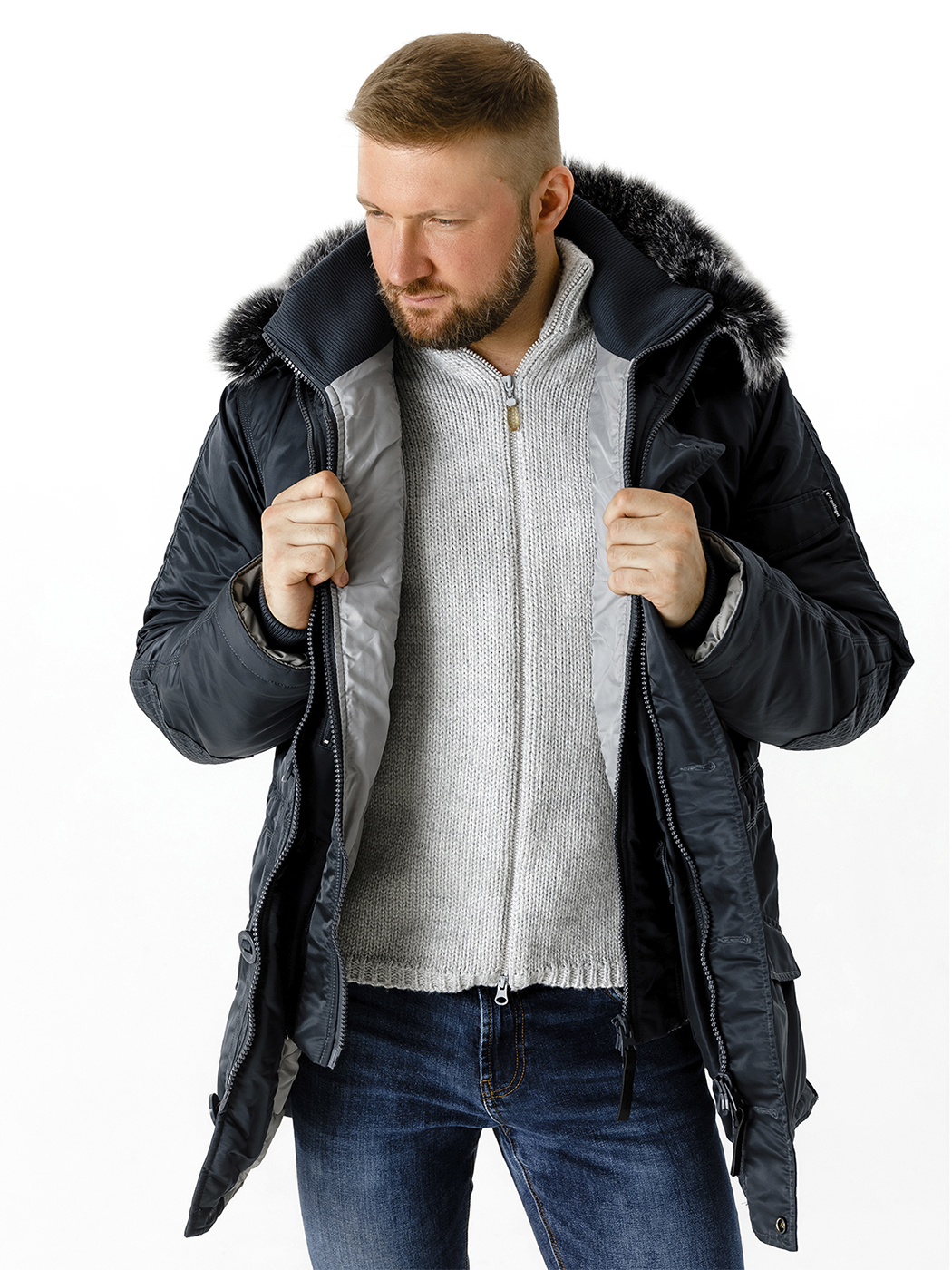 Парка мужская APOLLOGET EVEREST синяя M