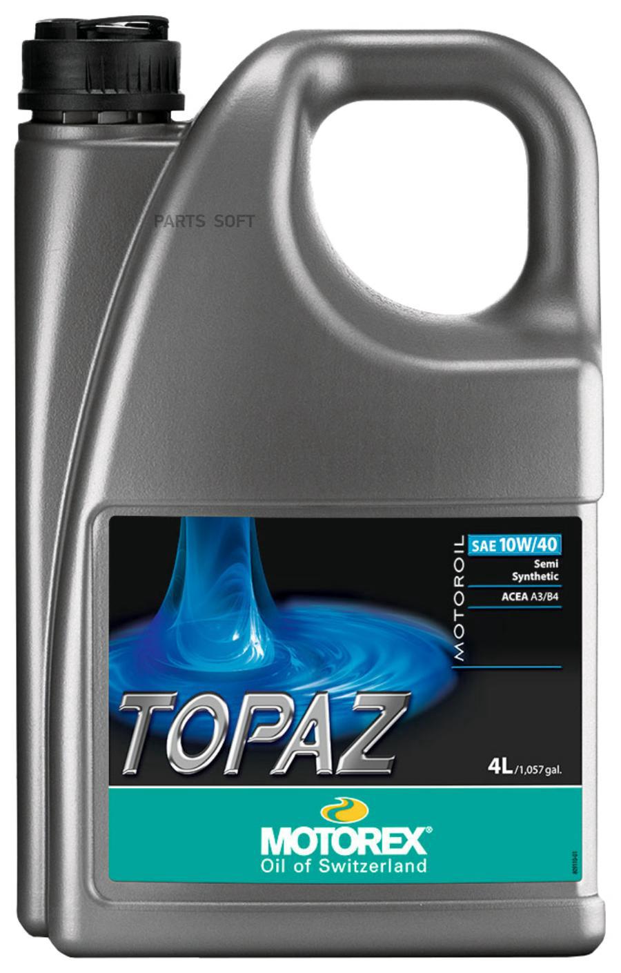 

Моторное масло Motorex Topaz 10W40 4л