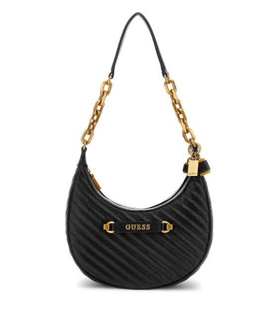 

Сумка хобо Guess для женщин, черная, HWQB9495020, Черный, HWQB9495020