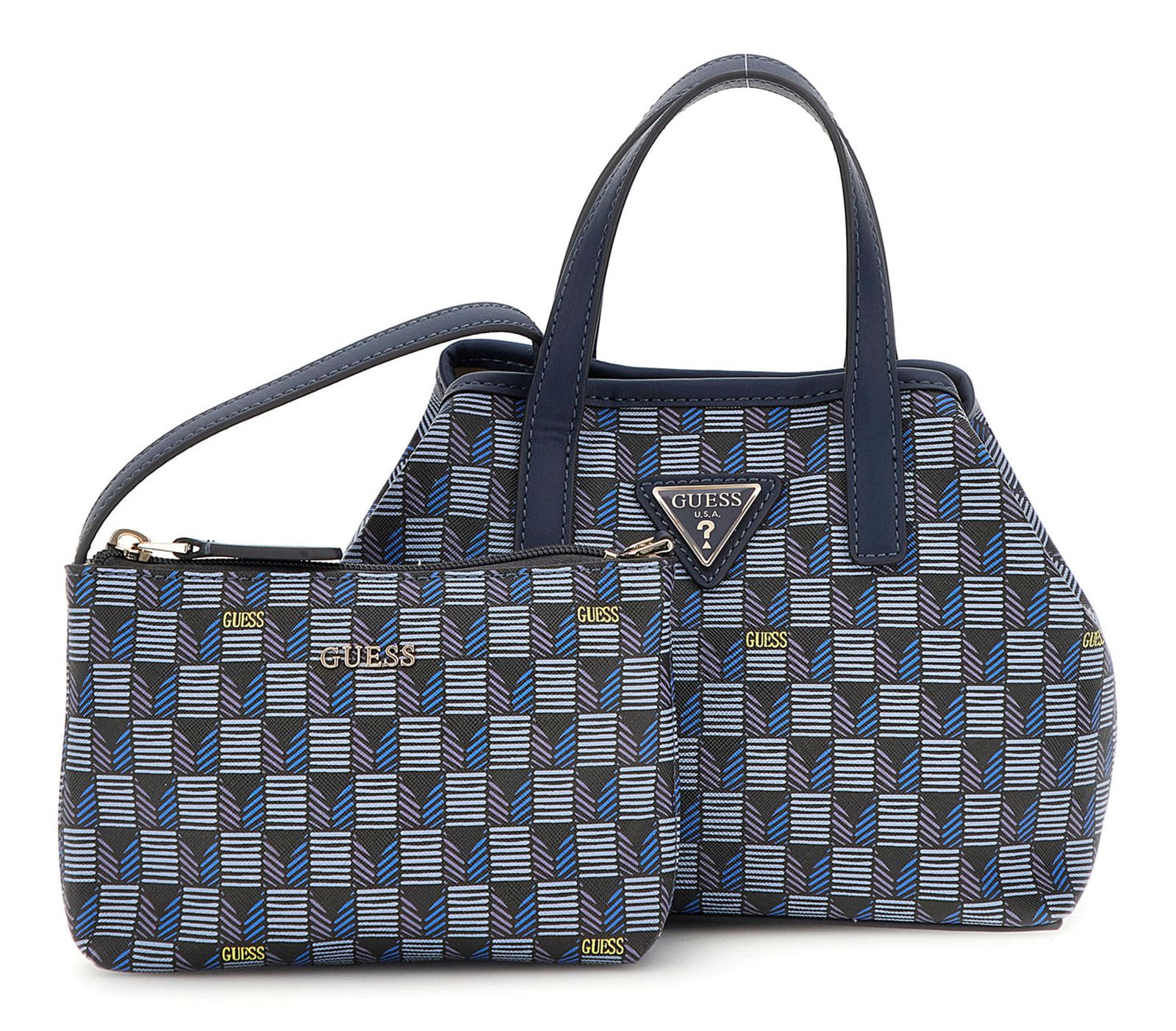 

Сумка тоут Guess для женщин, синее лого, HWJT9344750, Коричневый, HWJT9344750