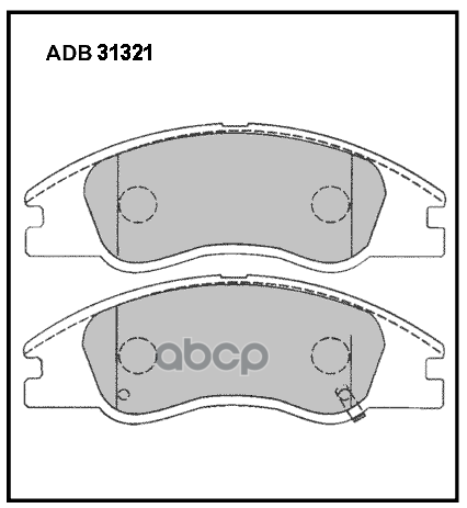 

Тормозные колодки ALLIED NIPPON передние ADB31321