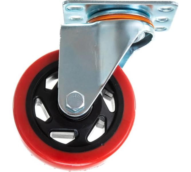 Колесо полипропиленовое поворотное с площадкой 330100S (100 мм; 130 кг) А5 1005827 полипропиленовое поворотное колесо а5