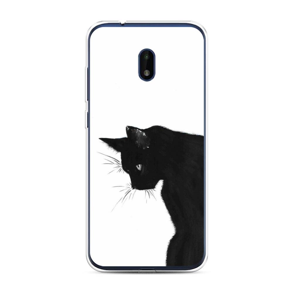 

Чехол Awog на Nokia C1 Plus / Нокиа C1 Plus "Black cat", Черный;белый, 124650-1
