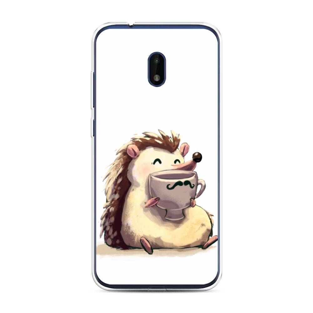 

Чехол Awog на Nokia C1 Plus / Нокиа C1 Plus "Еж кофеман", Белый;коричневый;бежевый, 124650-10
