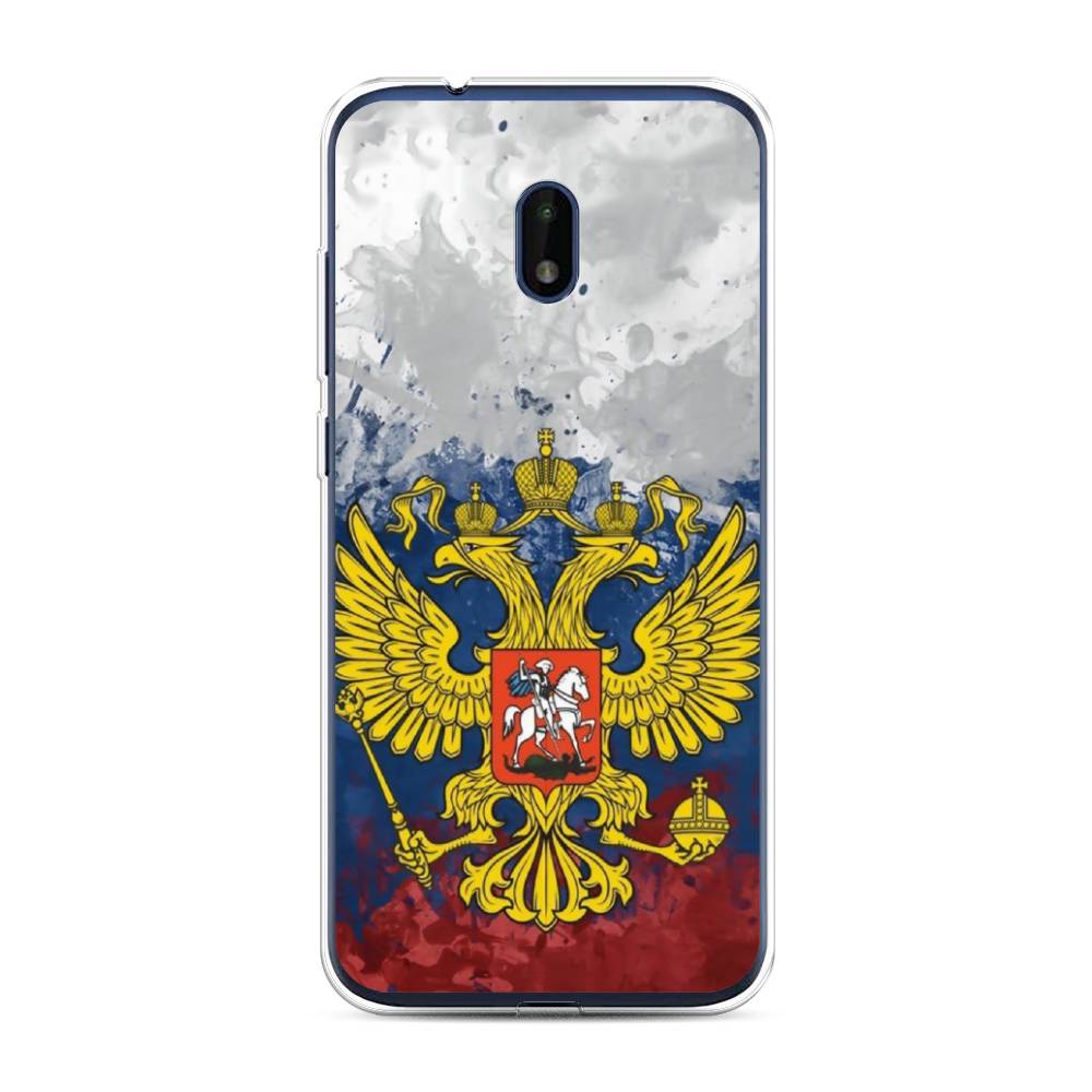 

Чехол Awog на Nokia C1 Plus / Нокиа C1 Plus "РФ", Белый;синий;красный, 124650-5