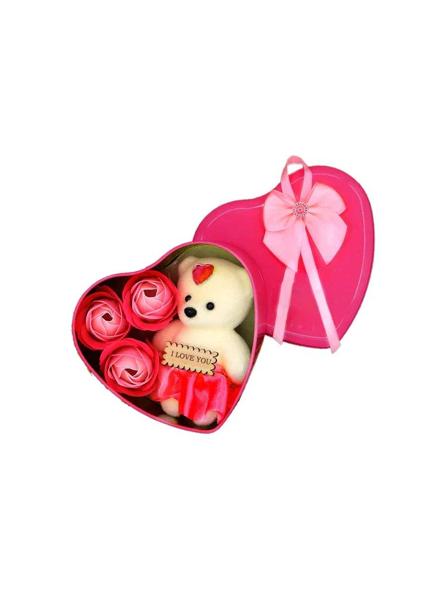 

Подарочный набор Postmart "I Love You" c мыльными розочками 3 шт, Мыло косметическое