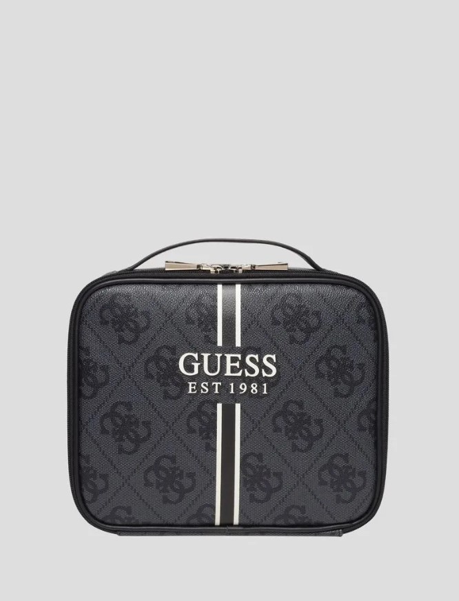 Сумка для косметики Guess для женщин, серый-лого, TWB76040450