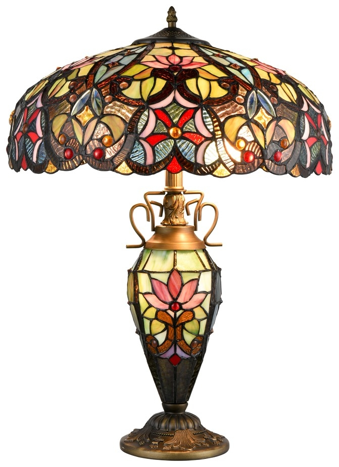 фото Интерьерная настольная лампа разноцветная velante 825-804-03