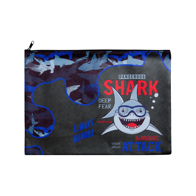 

Папка для тетрадей deVENTE А4 на молнии к/з Shark, Черный, 1713287