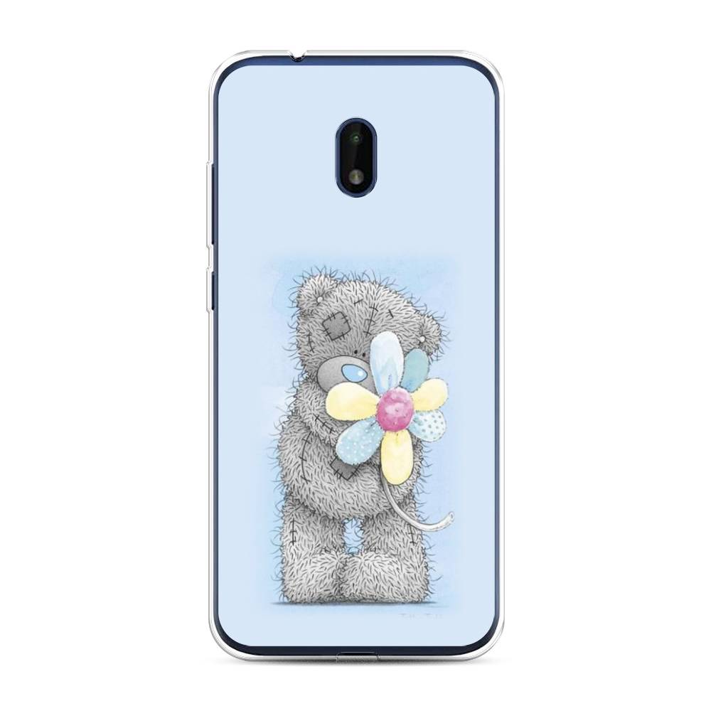 

Чехол Awog на Nokia C1 Plus / Нокиа C1 Plus "Me to you с ромашкой", Голубой;серый;желтый, 124650-2