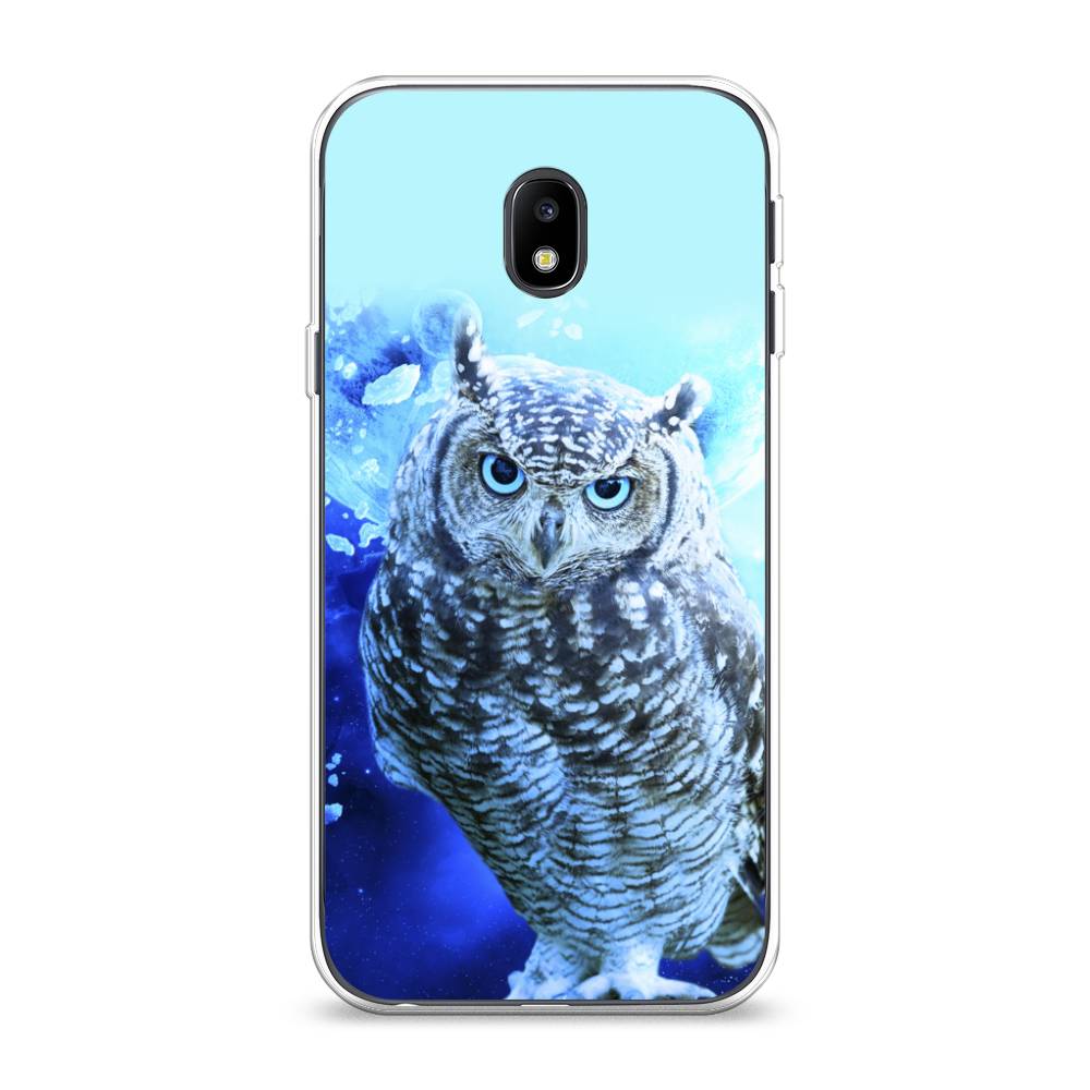 

Чехол Awog на Samsung Galaxy J3 2017 / Самсунг J3 2017 "Сова арт 7", Синий;голубой, 22550-1