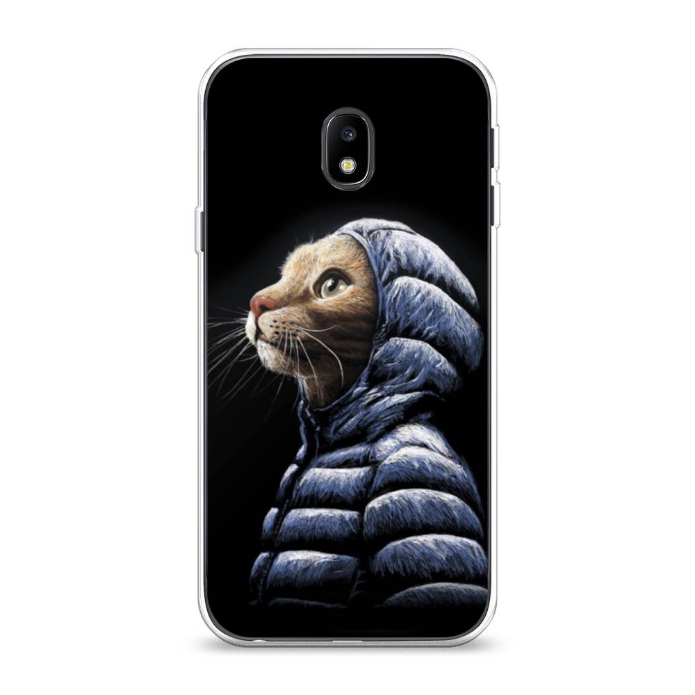 

Чехол Awog на Samsung Galaxy J3 2017 / Самсунг J3 2017 "Кот в капюшоне", Черный;бежевый;синий, 22550-2