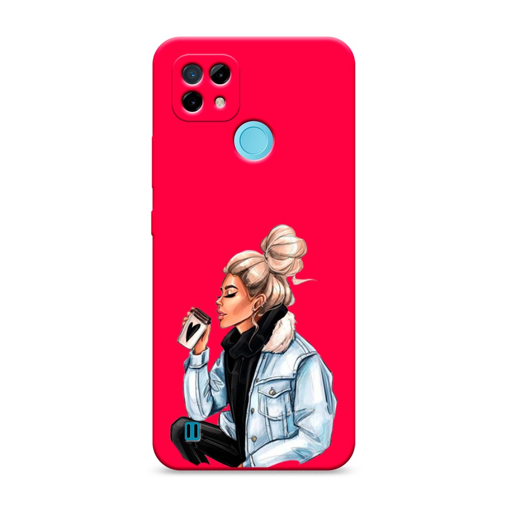 

Чехол Awog на Realme C21 "Cute girl", Разноцветный, 254953-1