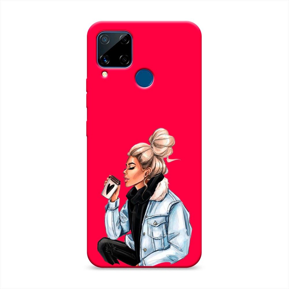 

Чехол Awog на Realme C15 "Cute girl", Разноцветный, 255053-1