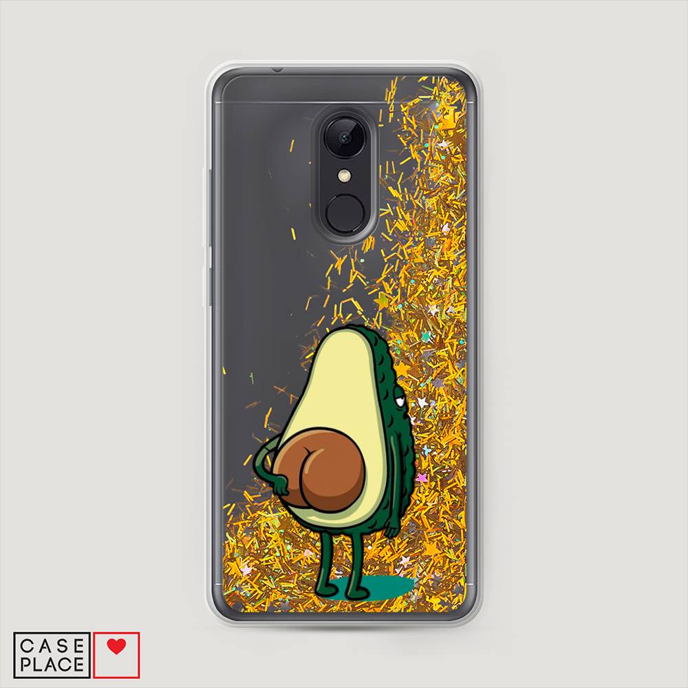 

Жидкий чехол с блестками "Попа авокадо" на Xiaomi Redmi 5, 33090-1