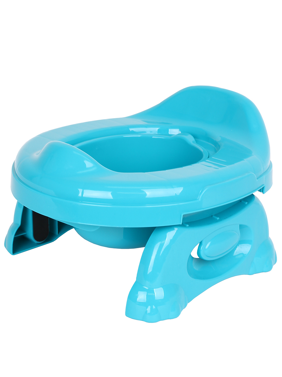 

Детский горшок Maksi-junior 2 в 1 дорожный складной голубой ASK-Gor-gol, Travel Potty