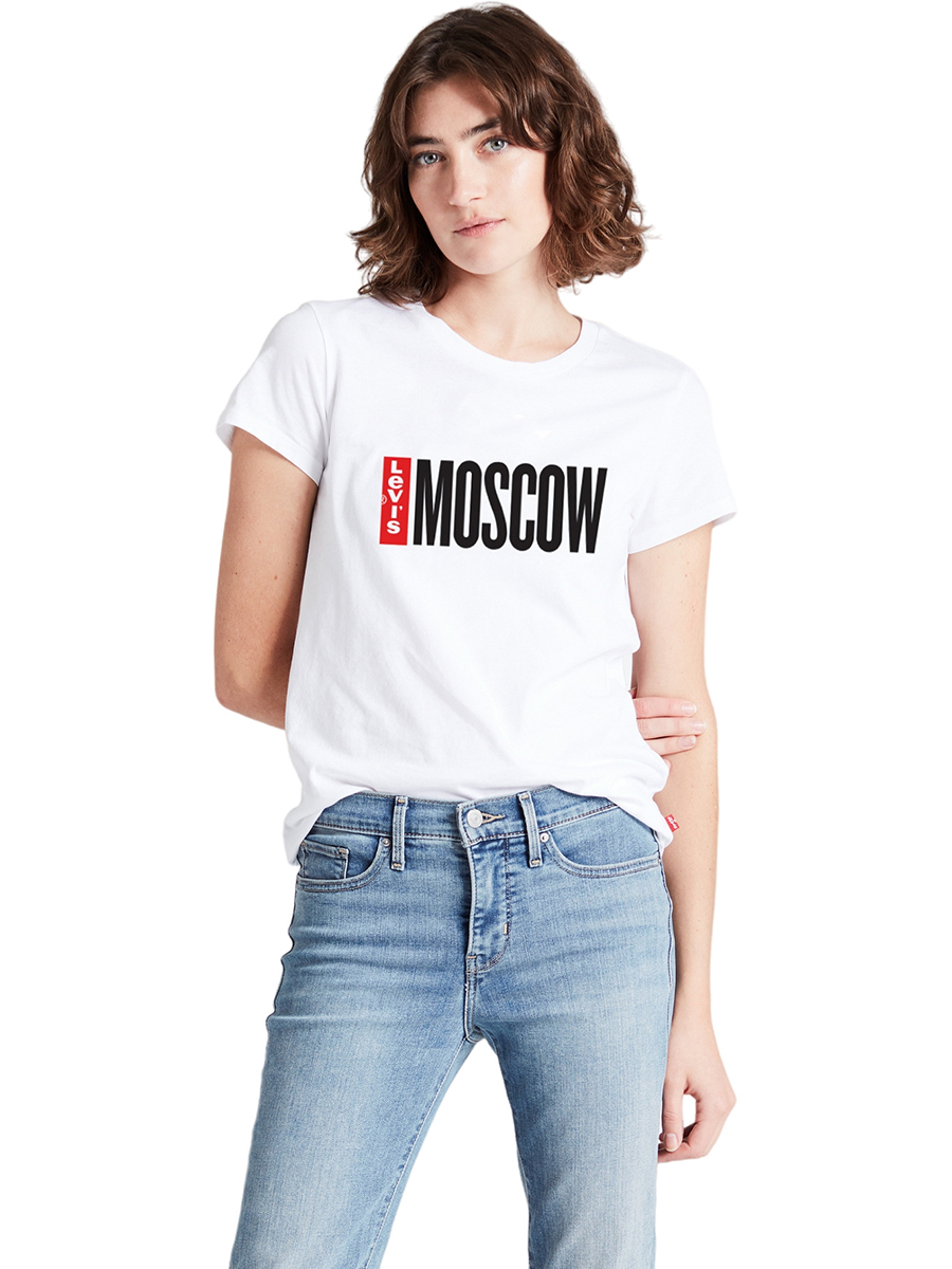 Футболка женская Levis 74309-0187 белая 2XS