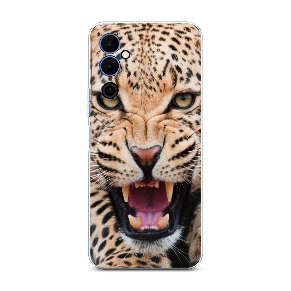 

Чехол на Tecno Pova Neo 2 "Леопард 3d", Бежевый;черный, 302450-6