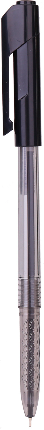 

Ручка шариков. Deli Arrow EQ01020 прозрачный/черный черн. черн.