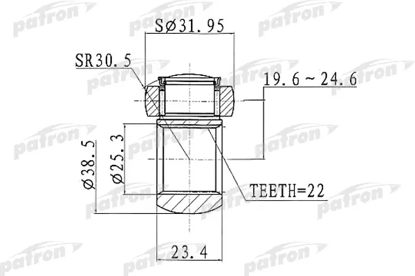 PATRON Шрус PATRON PTD003