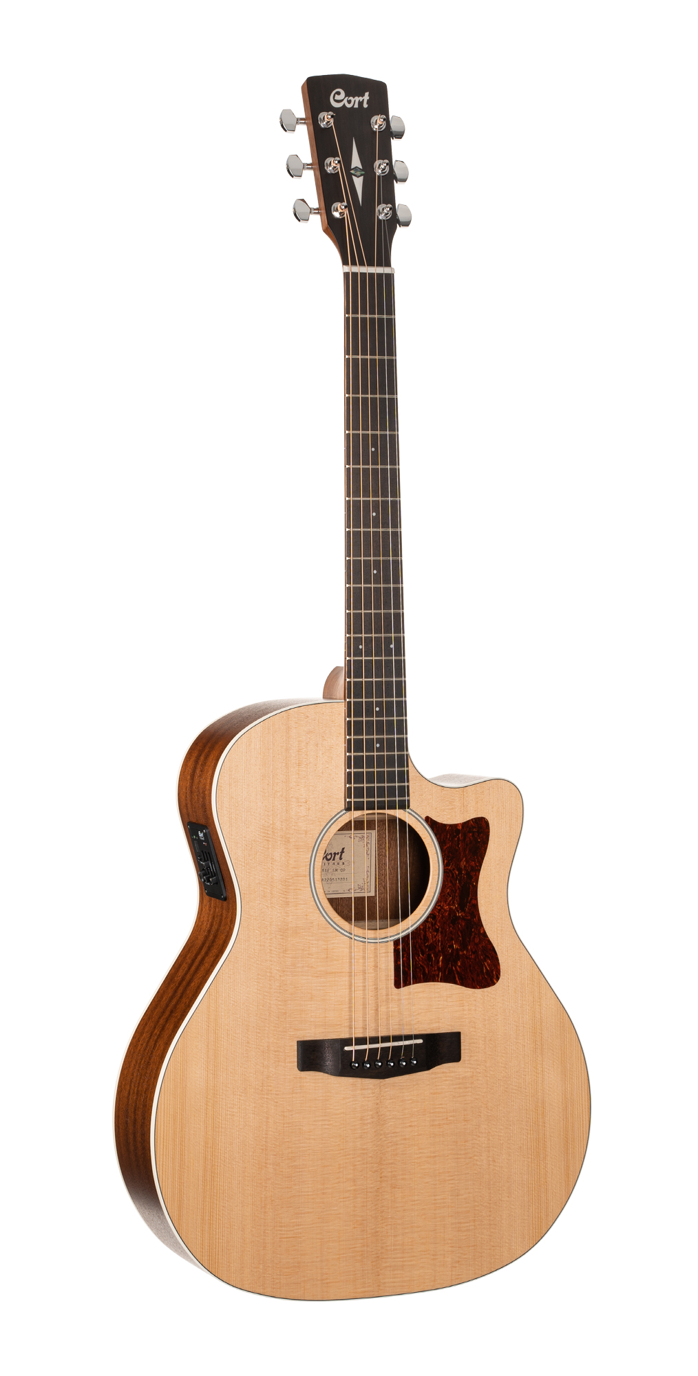 GA1E-OP Grand Regal Series Электро-акустическая гитара, цвет натуральный, Cort