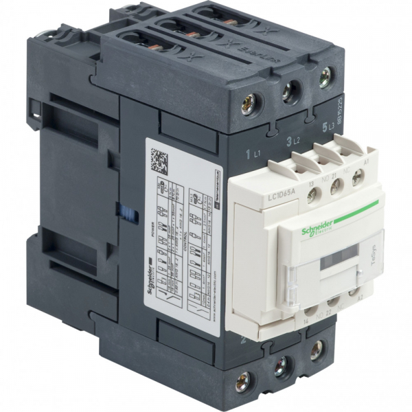 фото Se contactors d telemecanique контактор 3p everlink 440в,65a,3но 1но+1нз доп.конт 220в ас schneider electric