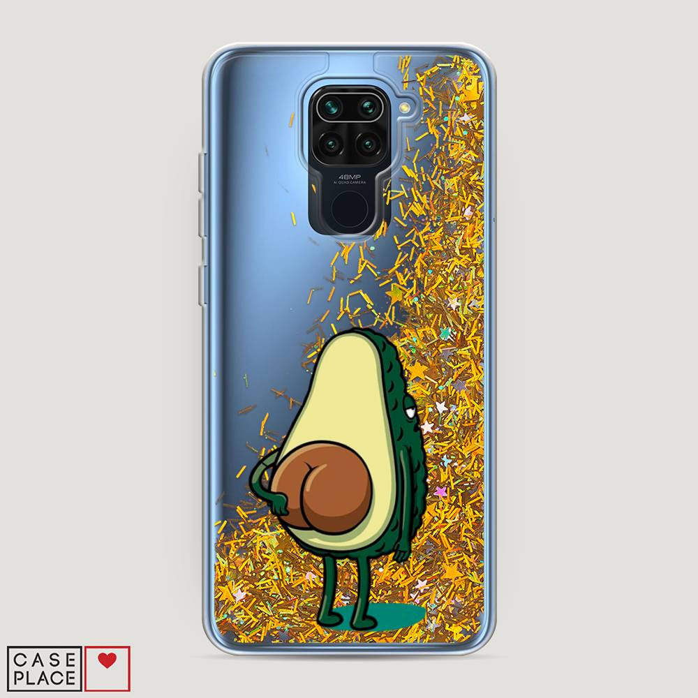 

Жидкий чехол с блестками "Попа авокадо" на Xiaomi Redmi 10X 4G, 38290-1