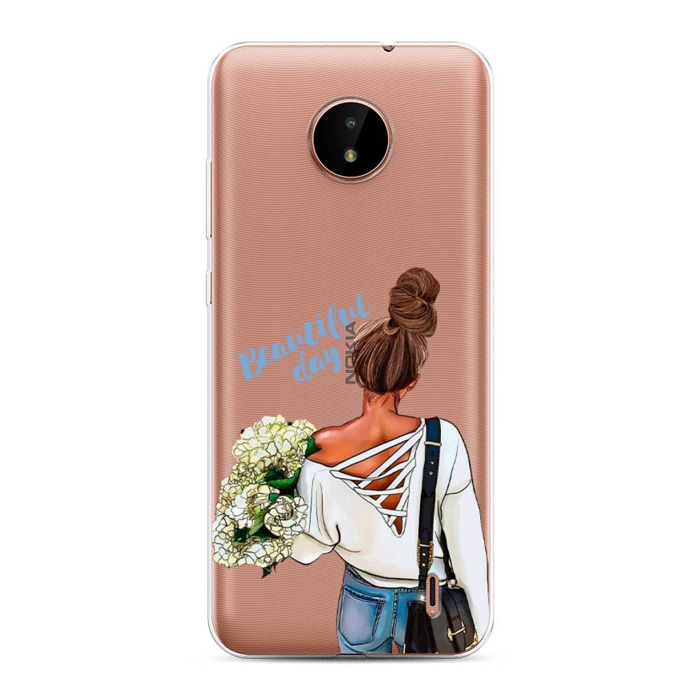 

Чехол Awog на Nokia C20 / Нокиа C20 "Beautiful day vector", Коричневый;белый;зеленый, 124350-6