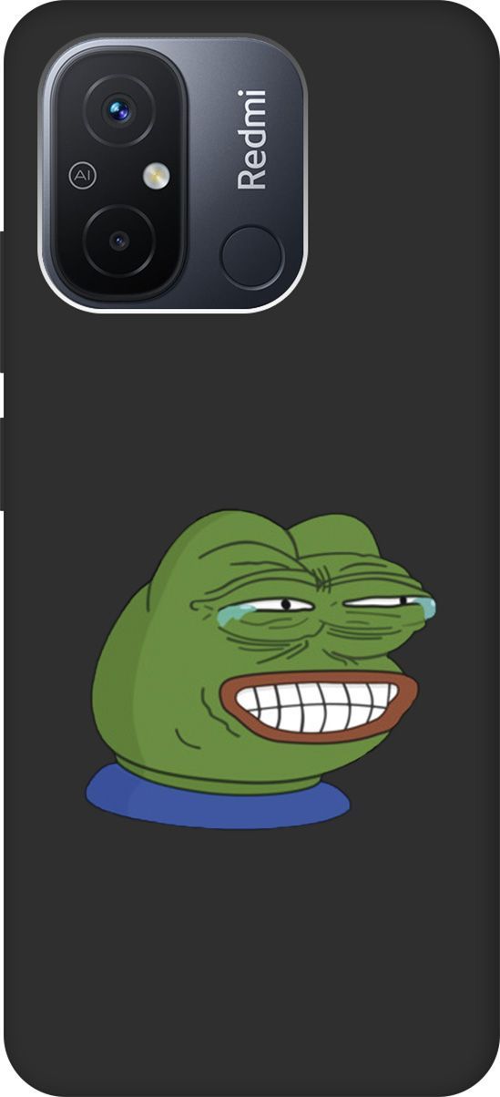 

Чехол на Xiaomi Redmi 12C с 3D принтом "Pepe the Frog" черный, Черный;зеленый, 158937