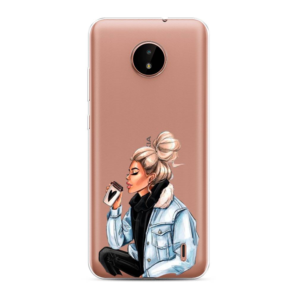 

Чехол Awog на Nokia C20 / Нокиа C20 "Cute girl", Коричневый;бежевый, 124350-7