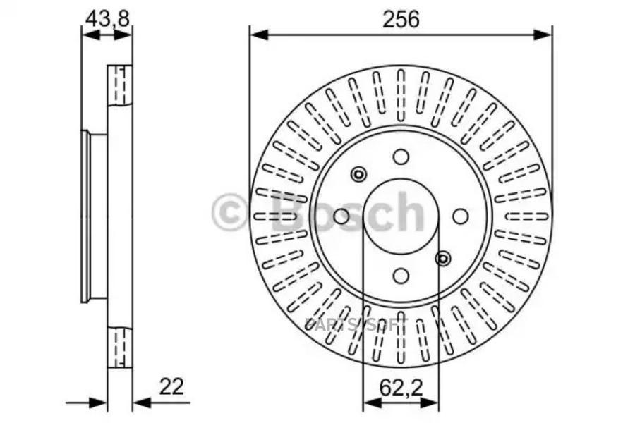 

Тормозной диск передний Bosch 0986479w05