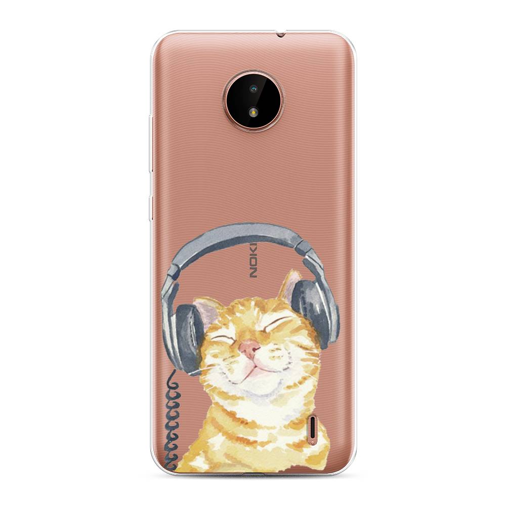 

Чехол Awog "Кот меломан" для Nokia C20