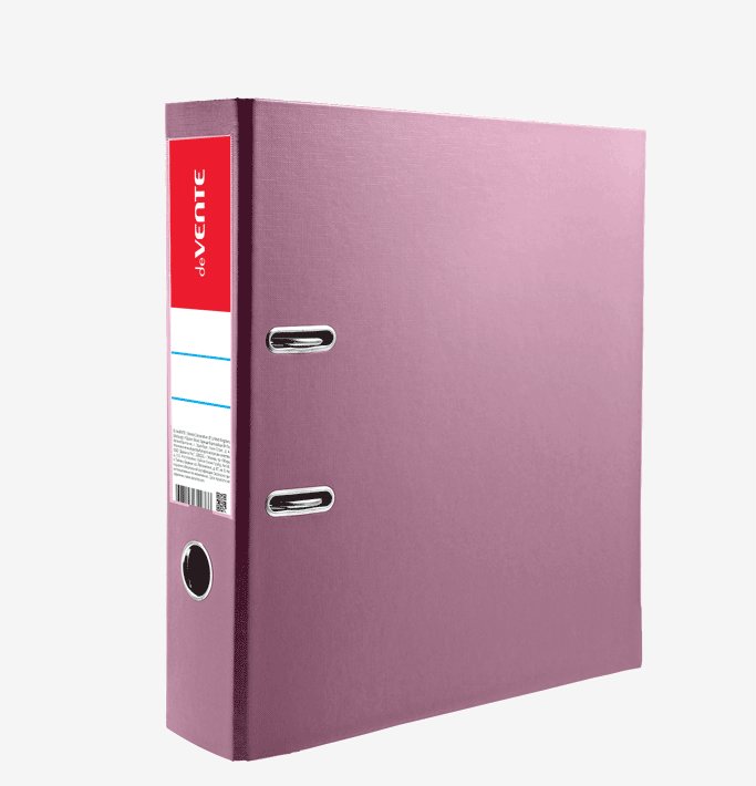 

Папка регистратор deVENTE 75мм А4 разборная Pastel розовая карман с этикеткой, Розовый, 1711617