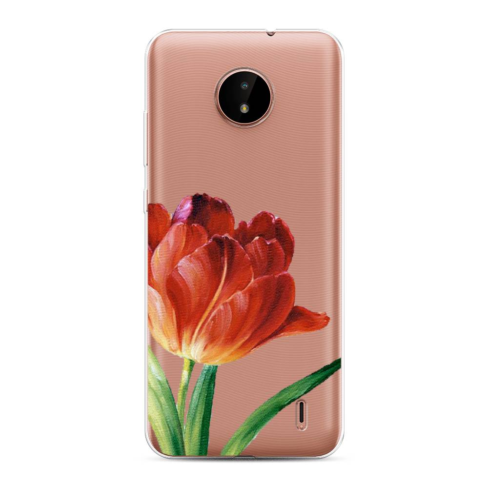 фото Чехол awog "красный тюльпан" для nokia c20