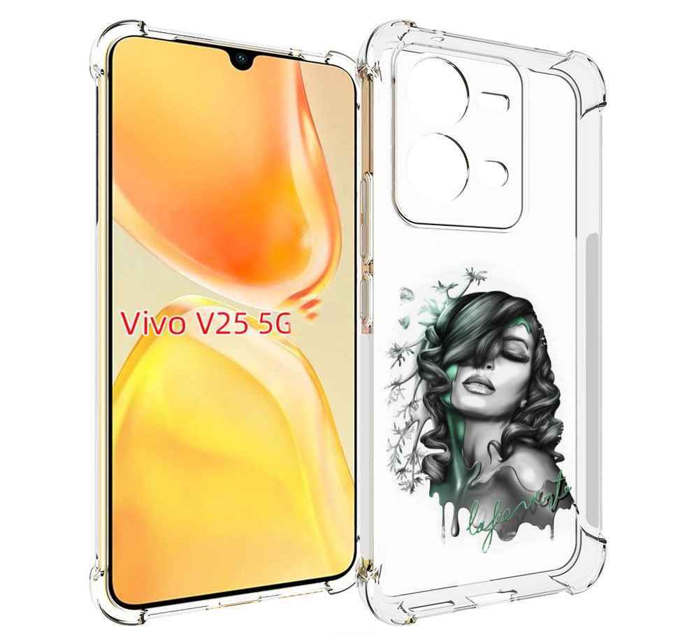 

Чехол MyPads Девушка 2 для Vivo V25 5G / V25e, Прозрачный, Tocco
