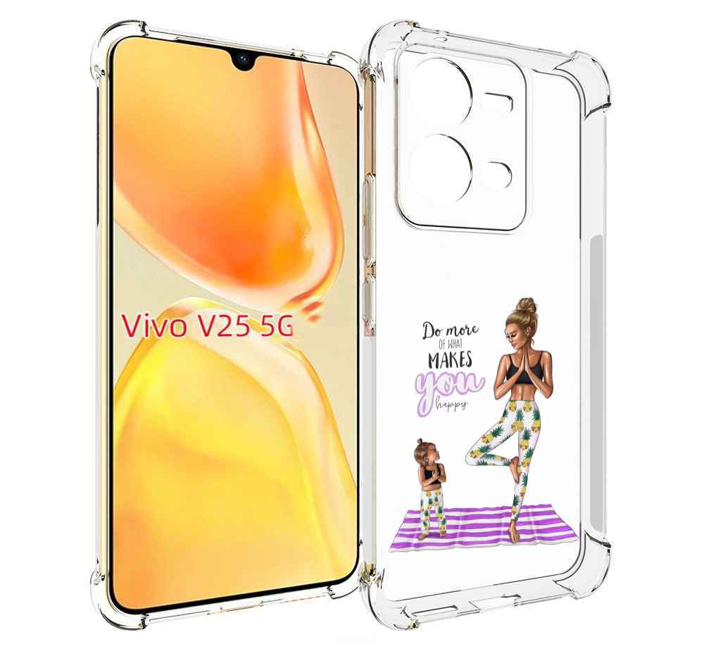 

Чехол MyPads Девочки-в-ананасах для Vivo V25 5G / V25e, Прозрачный, Tocco