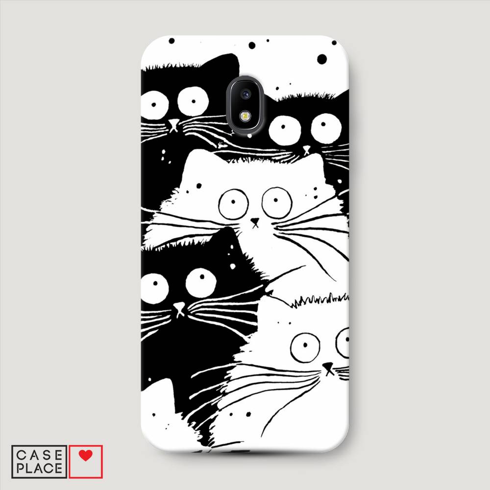 

Чехол Awog "Коты черно-белые" для Samsung Galaxy J3 2017, 22520-1