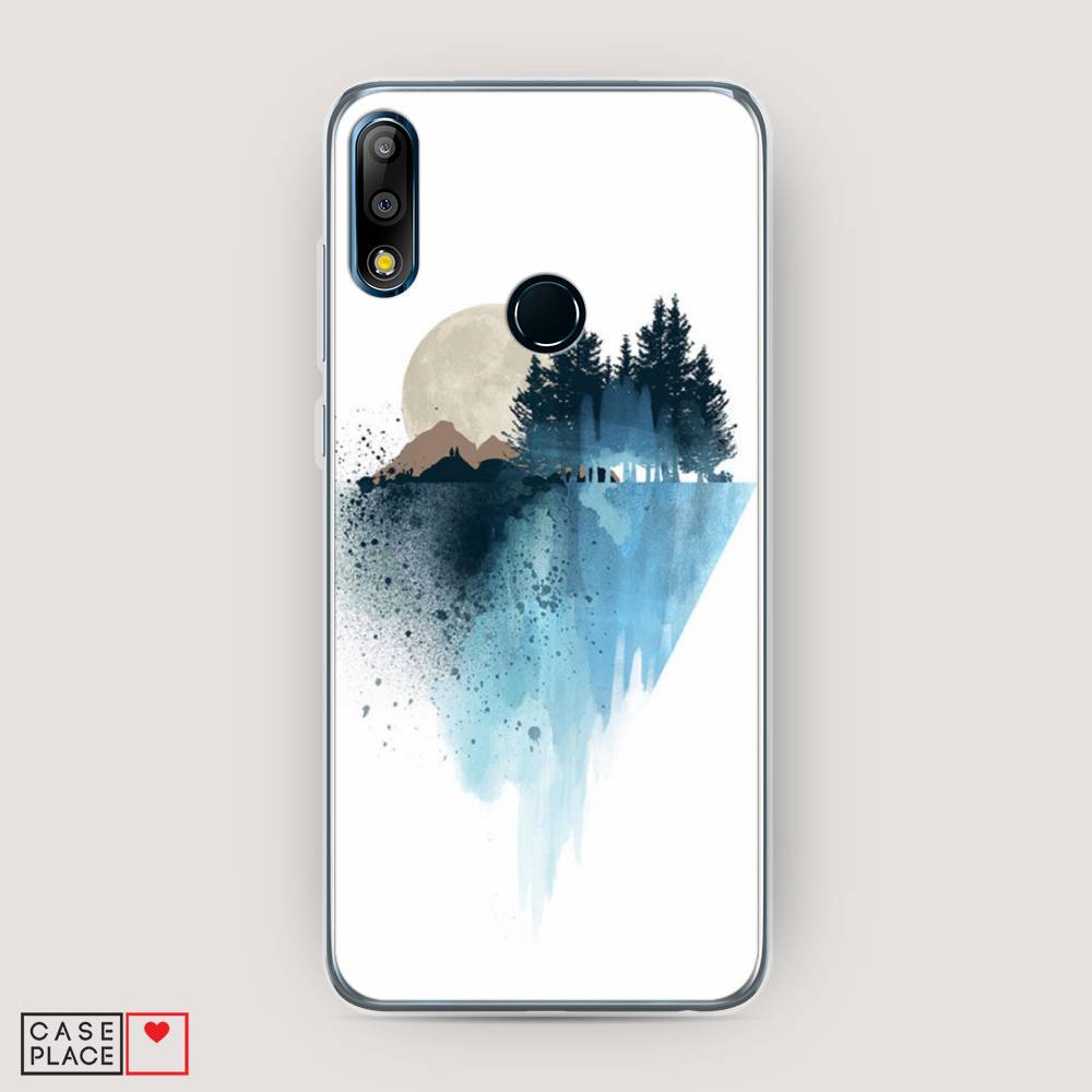 

Чехол Awog на Asus Zenfone Max Pro (M2) ZB631KL "Горы 5", Голубой, 43850-4