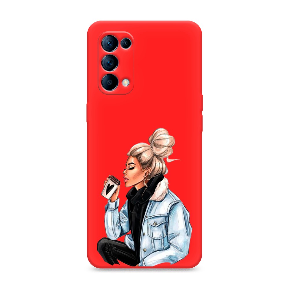 

Чехол Awog на Oppo Reno 5 "Cute girl", Разноцветный, 255253-1