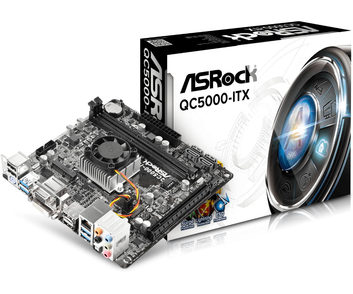 

Материнская плата ASRock QC5000-ITX (QC5000-ITX), QC5000-ITX