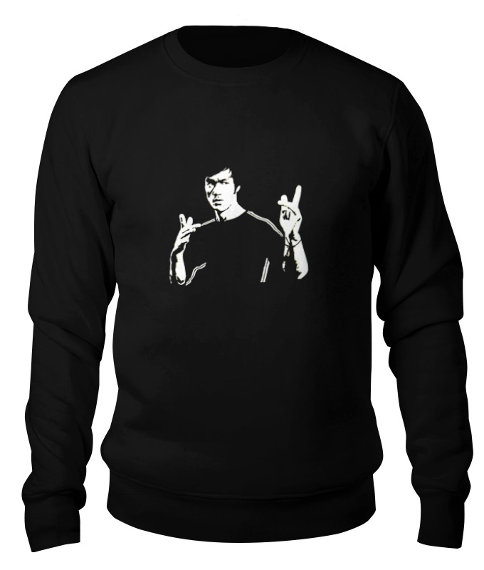 

Свитшот унисекс Printio Bruce lee черный XS, Bruce lee